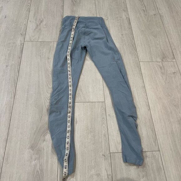 Lululemon Women's Inner Glow Tight Washed Chambray Ruched Legging size 4 - Picture 5 of 10